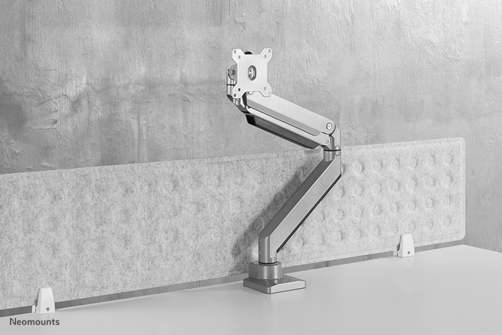 Neomounts NM-D775SILVERPLUS Monitor arm 10-49" - gas spring - Topfix - 180°-stop
